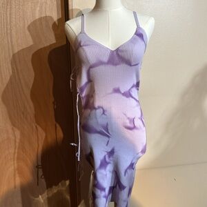 PrettyLittleThing Lavender Knit dress side tie